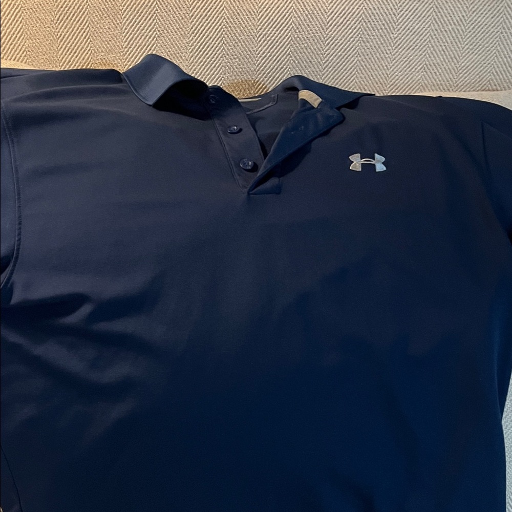 Under Armour Men's Dark Blue Polo Shirt